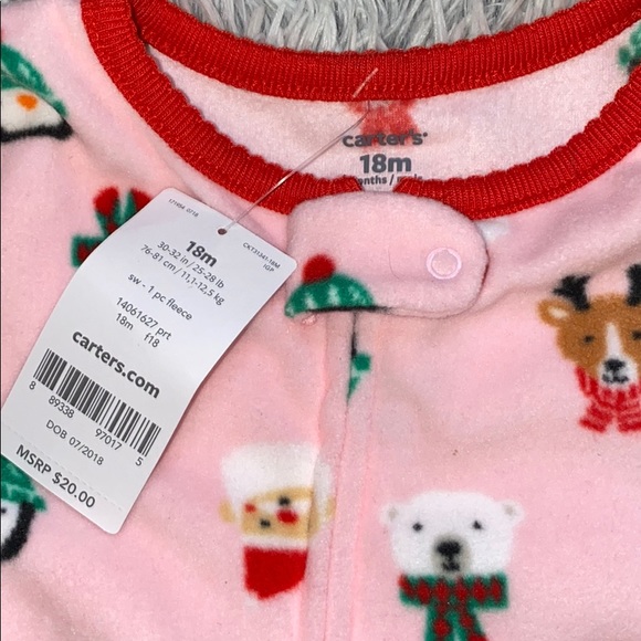 18mo Grl Xmas Pj’s from Carters BRAND NEW W/ TAGS! - Picture 4 of 4